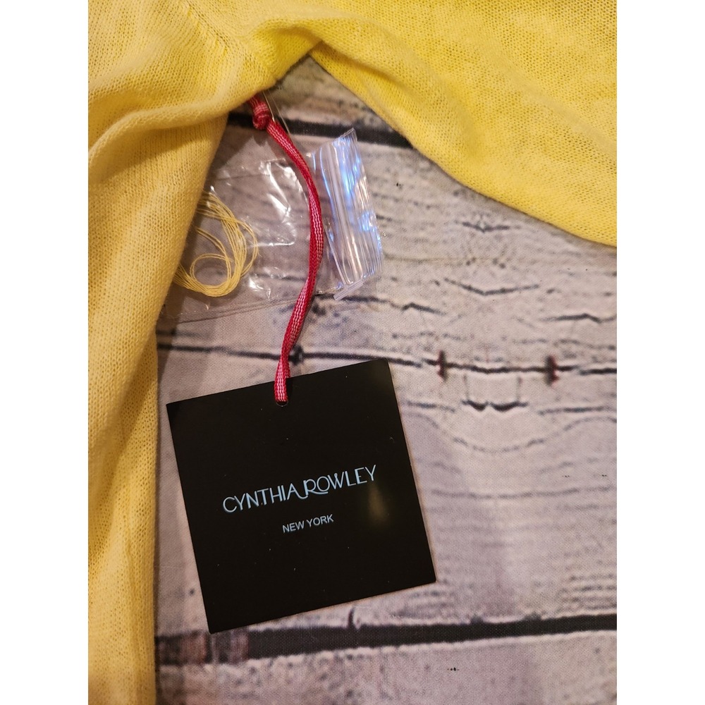 Cynthia Rowley Cardigan Shawl Sweater Linen/Cotton Sz.‎ M NWT - Picture 9 of 9